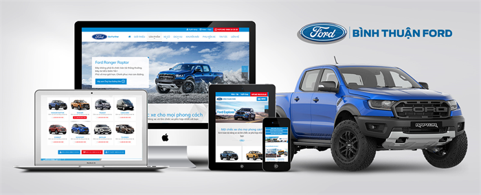 Công ty Tính Thành bàn giao khai trương website Ford Bình Thuận