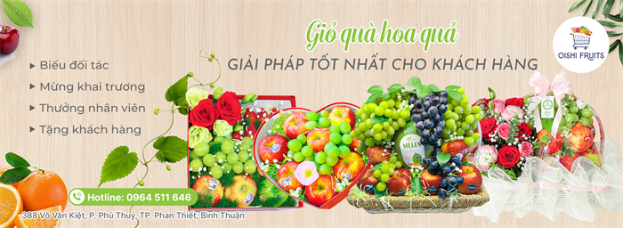 Tính Thành bàn giao khai trương website Cửa hàng trái cây nhập khẩu Oishi Fruits