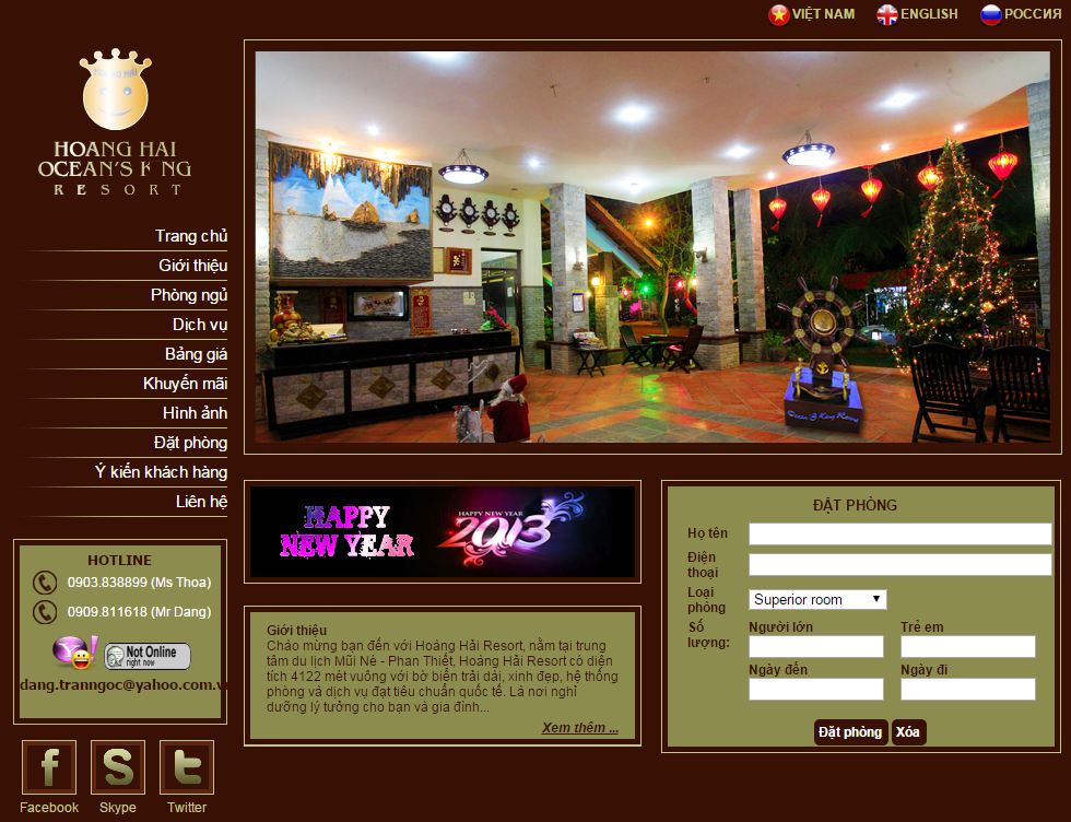 Khai trương website Hoàng Hải Resort